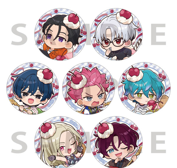 Parflette [Charisma] Trading Tin Badge (Cherry and Whipped Cream) 7Pack BOX รูปภาพ 1