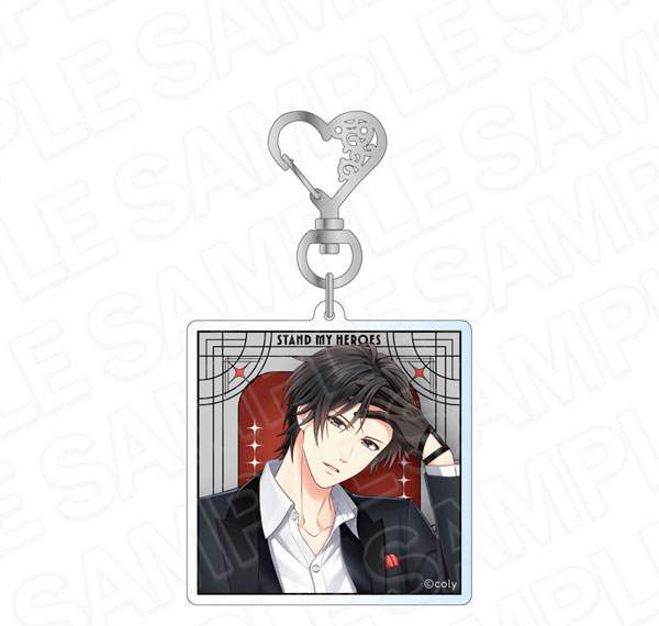 Contents Seed Stand My Heroes Hologram Acrylic Keychain Hands in Black Daisuke Seki