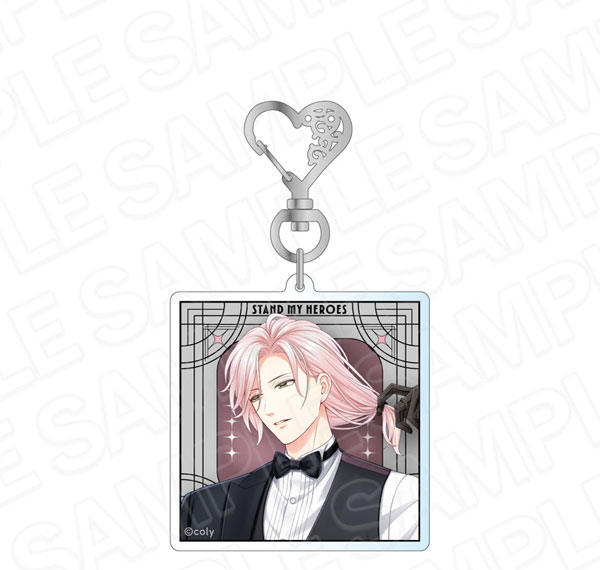 Contents Seed Stand My Heroes Hologram Acrylic Keychain Hands in Black Kotaro Yui รูปภาพ 1