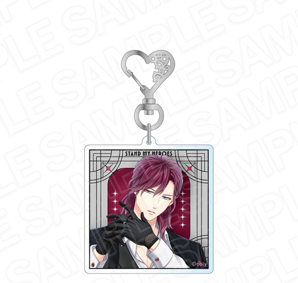 Contents Seed Stand My Heroes Hologram Acrylic Keychain Hands in Black You Hattori