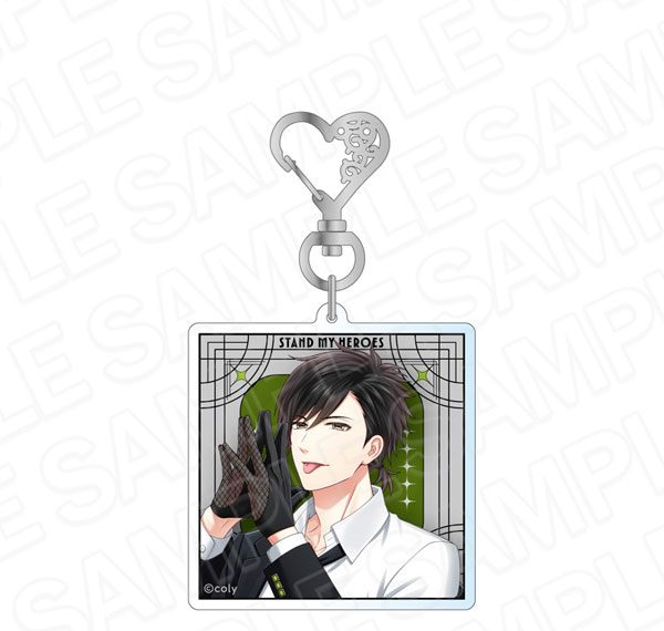 Contents Seed Stand My Heroes Hologram Acrylic Keychain Hands in Black Natsuki Sugano รูปภาพ 1