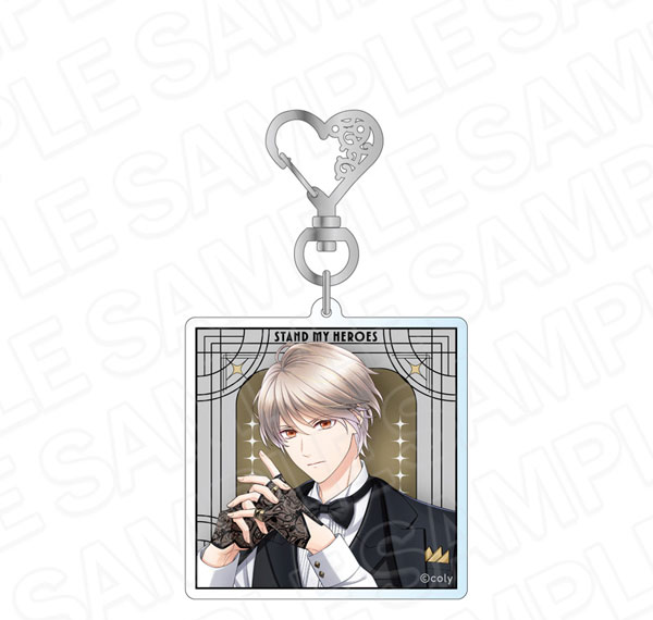 Contents Seed Stand My Heroes Hologram Acrylic Keychain Hands in Black Takaomi Hiyama