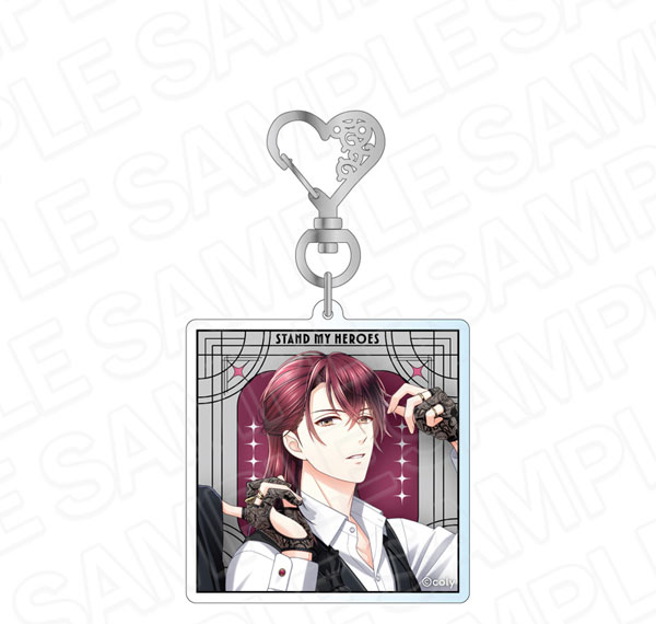 Contents Seed Stand My Heroes Hologram Acrylic Keychain Hands in Black Hatori Otani Bild 1