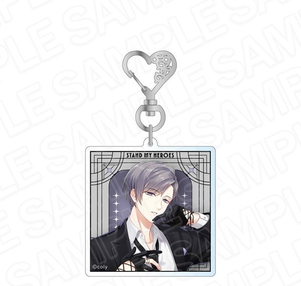 Contents Seed Stand My Heroes Hologram Acrylic Keychain Hands in Black Kyosuke Tsuduki