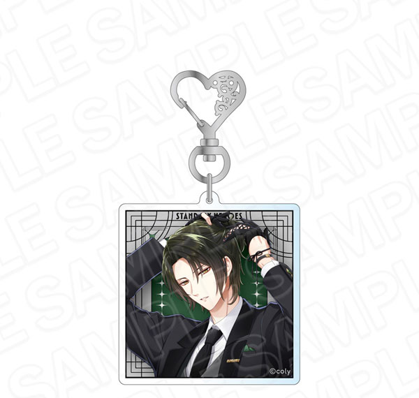 Contents Seed Stand My Heroes Hologram Acrylic Keychain Hands in Black Makoto Tsuduki รูปภาพ 1