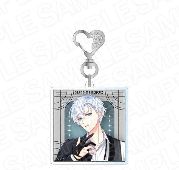 Contents Seed Stand My Heroes Hologram Acrylic Keychain Hands in Black Kaname Yamazaki Bild 1