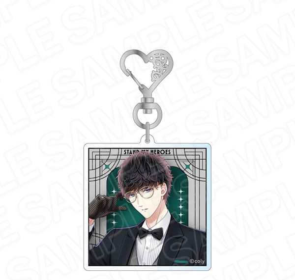 Contents Seed Stand My Heroes Hologram Acrylic Keychain Hands in Black Narumi Seo รูปภาพ 1