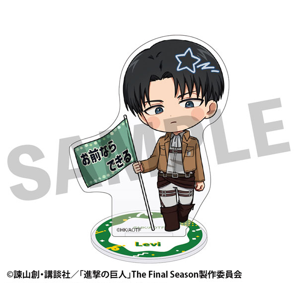 DMM.com Attack on Titan Furefriends Acrylic Stand Levi รูปภาพ 1