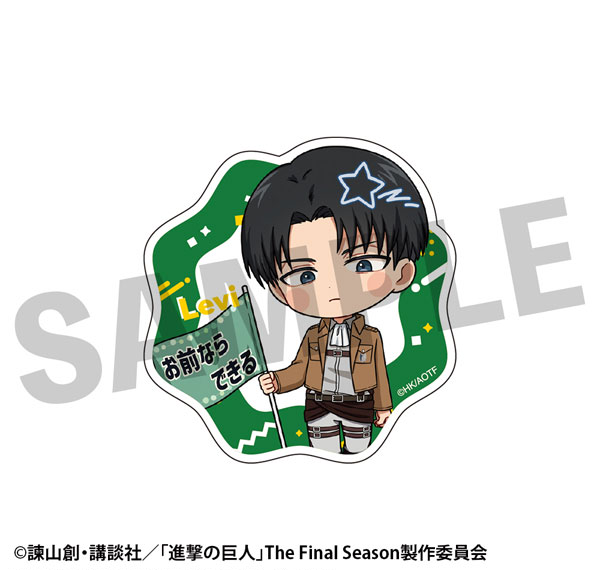 DMM.com Attack on Titan Furefriends Sticker Levi รูปภาพ 1