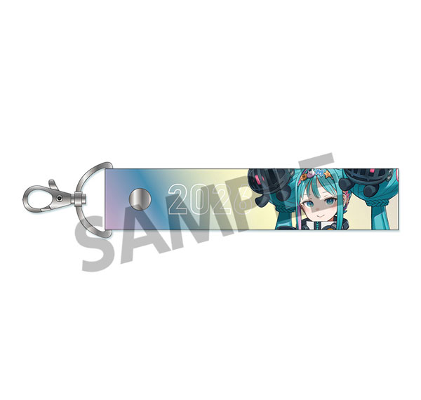 Hobby Stock Racing Miku 2026 Key Visual 1 Ver. Aurora Tape Keychain รูปภาพ 1