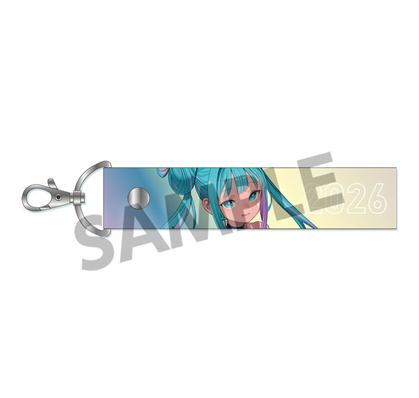Hobby Stock Racing Miku 2026 Rd.3 SEPANG Cheering Ver. Aurora Tape Keychain รูปภาพ 1