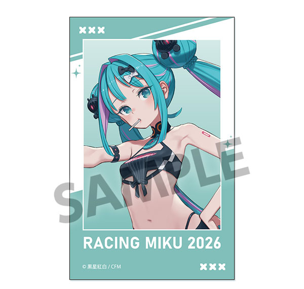 Hobby Stock Racing Miku 2026 Nice! Ver. Instant Photo Style Sticker รูปภาพ 1