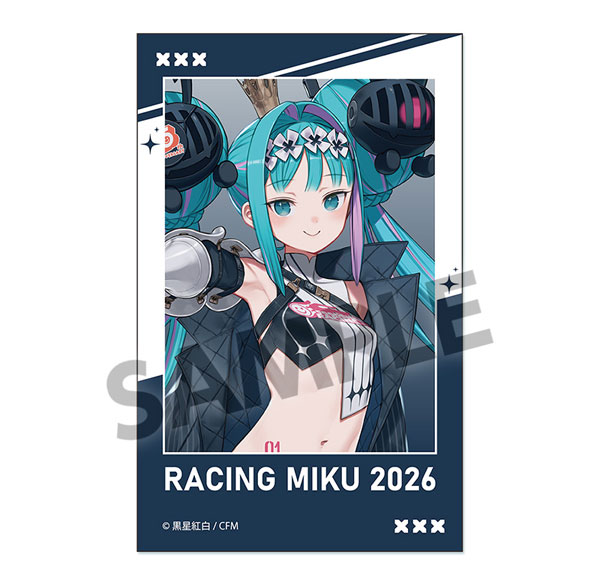 Hobby Stock Racing Miku 2026 GSC 25th Ver. Instant Photo Style Sticker รูปภาพ 1