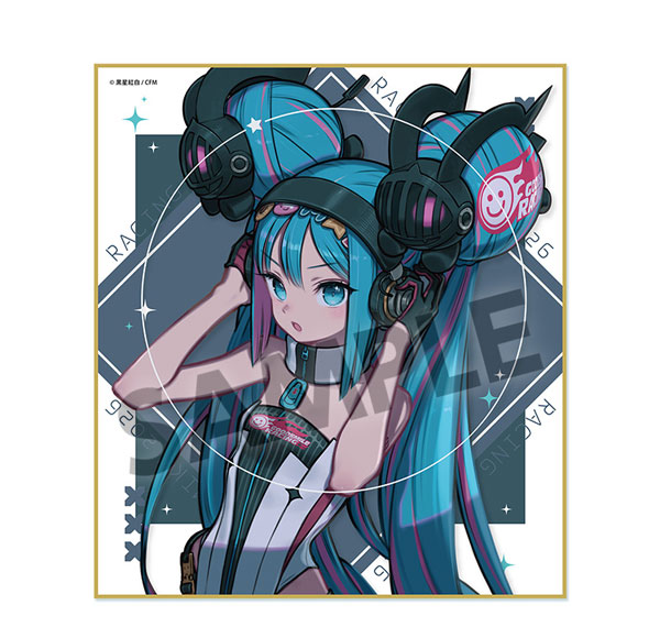 Hobby Stock Racing Miku 2026 Rd.2 FUJI Cheering Ver. Mini Shikishi Bild 1