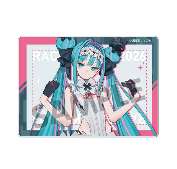 Hobby Stock Racing Miku 2026 Cafe Ver. Acrylic Card Bild 1