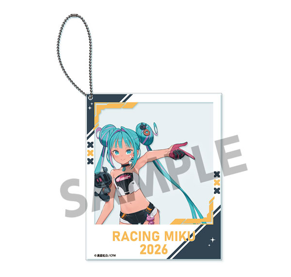 Hobby Stock Racing Miku 2026 Sepang Ver. Polaroid Style Acrylic Keychain Bild 1