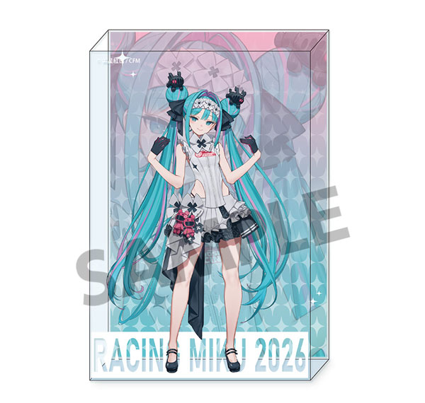 Hobby Stock Racing Miku 2026 Cafe Ver. Acrylic Block Bild 1