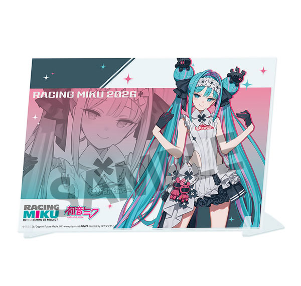 Hobby Stock Racing Miku 2026 Cafe Ver. Visual Acrylic Plate