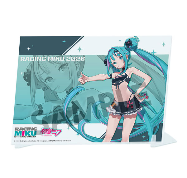 Hobby Stock Racing Miku 2026 Nice! Ver. Visual Acrylic Plate รูปภาพ 1