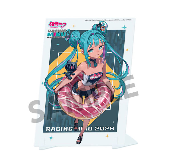 Hobby Stock Racing Miku 2026 Rd.3 SEPANG Cheering Ver. Visual Acrylic Plate