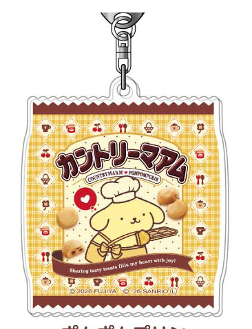 Bandai Acrylic Keychain COUNTRY MA'AM x Sanrio Characters 04 Pom Pom Purin