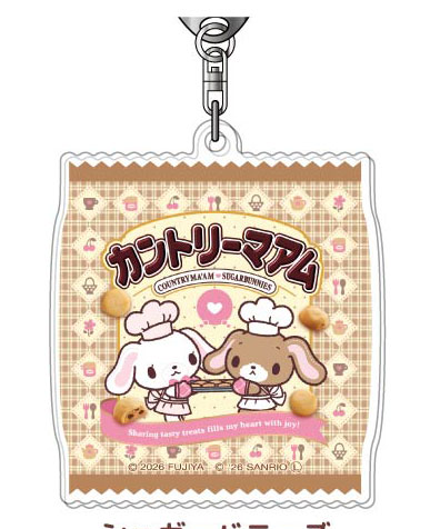 Bandai Acrylic Keychain COUNTRY MA'AM x Sanrio Characters 05 Sugarbunnies