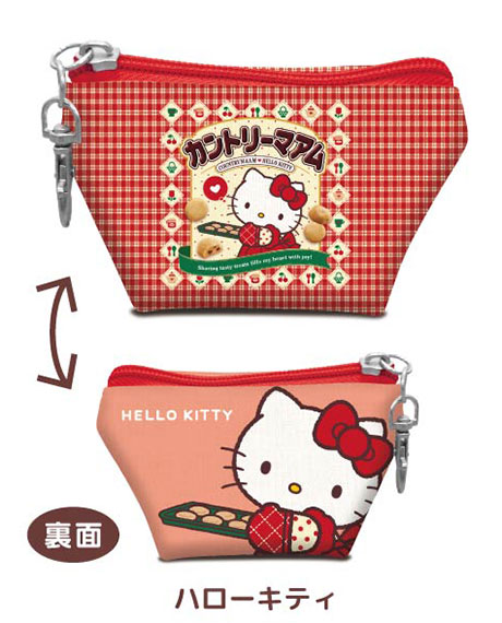 Bandai Earphone Pouch COUNTRY MA'AM x Sanrio Characters 01 Hello Kitty gambar 1