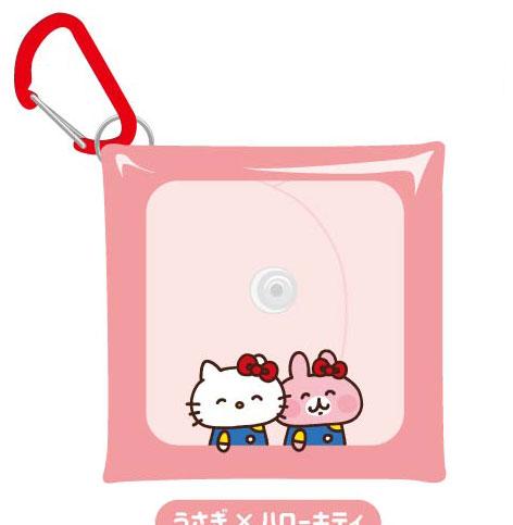 Bandai Multipurpose Clear Case SS Size Kanahei's Small Animals x Sanrio Characters 01 Usagi x Hello Kitty รูปภาพ 1