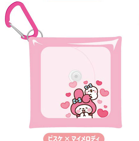 Bandai Multipurpose Clear Case SS Size Kanahei's Small Animals x Sanrio Characters 04 Piske x My Melody