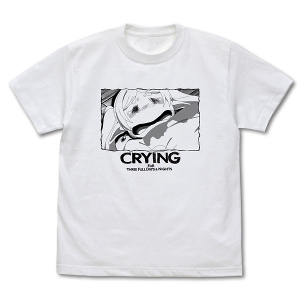 COSPA Frieren: Beyond Journey's End Crying Frieren T-shirt /WHITE-L