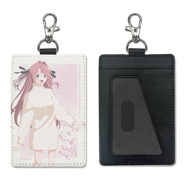 COSPA Botan Kamiina Fully Blossoms When Drunk Botan Kamiina Pass Case (w/Swivel Snap Hook)