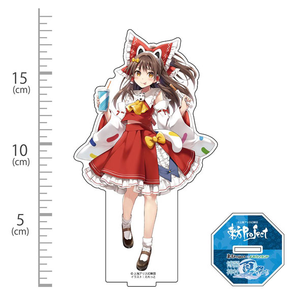 Hakurei Jinja Suukeikai Touhou Project Reimu Hakurei Acrylic Figure Yomiuri Land Ver. illust: Eretto image 1
