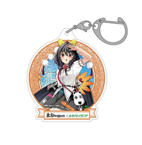 Hakurei Jinja Suukeikai Touhou Project Aya Shameimaru Acrylic Multipurpose Keychain Yomiuri Land 2026Ver. illust: Eri Natsume