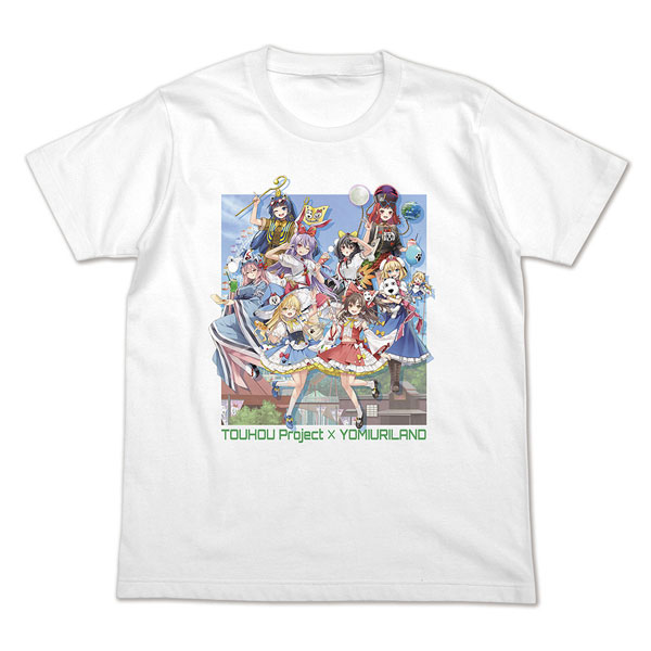 Hakurei Jinja Suukeikai Touhou Project x Yomiuri Land 2026 Full Color T-shirt /WHITE-S