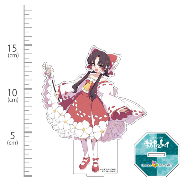 Hakurei Jinja Suukeikai Touhou Project Reimu Hakurei Acrylic Figure HANA BIYORI Ver. illust:baba Bild 1