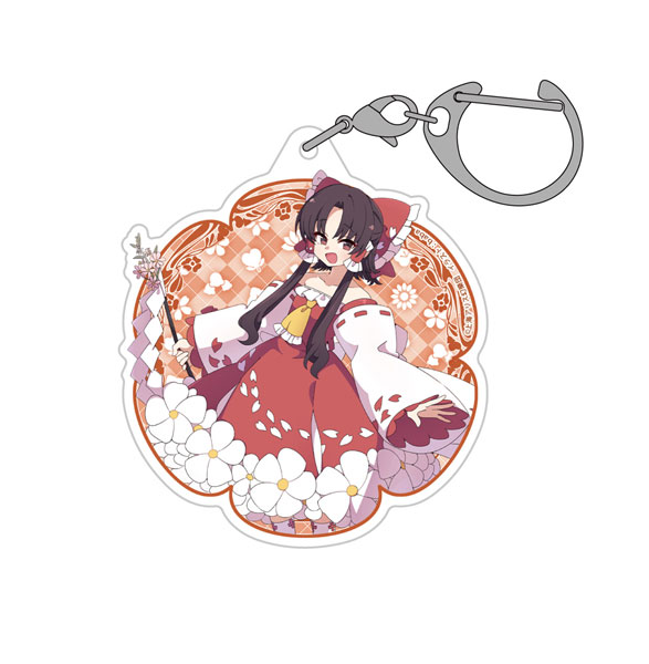 Hakurei Jinja Suukeikai Touhou Project Reimu Hakurei Acrylic Multipurpose Keychain HANA BIYORI Ver. illust:baba Bild 1