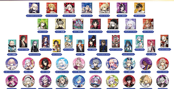 Bandai AreCore Puchi CAN Badge Fate/Grand Order Vol.2 48Pack BOX