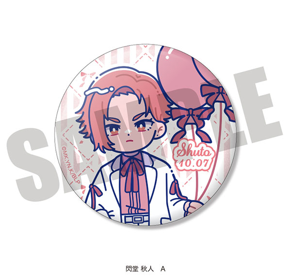 MENEGI TV Anime "Bluelock" Shiny Tin Badge Nyutoro Shuto Sendou Birthday A รูปภาพ 1