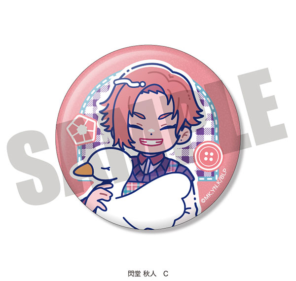 MENEGI TV Anime "Bluelock" Shiny Tin Badge Nyutoro Shuto Sendou Birthday C