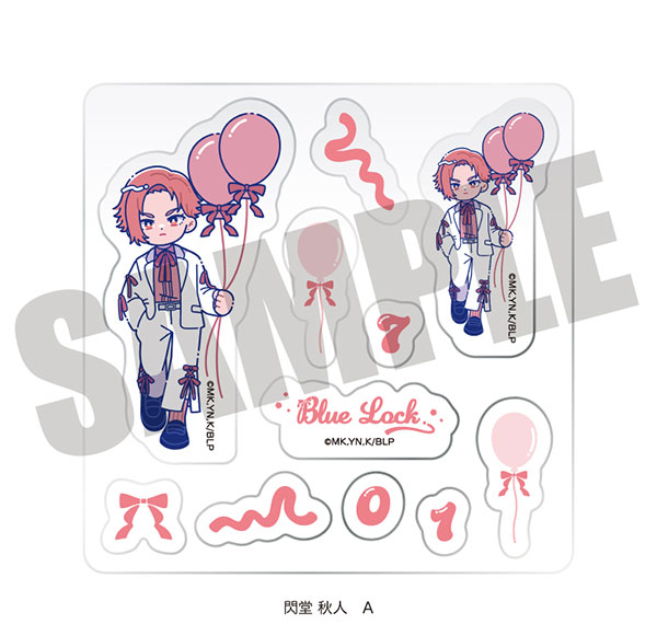 MENEGI TV Anime "Bluelock" Custom Sticker Sheet Nyutoro Shuto Sendou Birthday A Bild 1