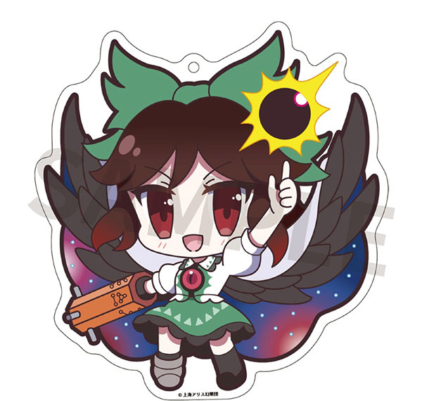 AKIBA-HOBBY/Izanagi Touhou Project Acrylic Keychain Yurutto Touhou 195 Utsuho Reiuzi Hisoutensoku Ver.