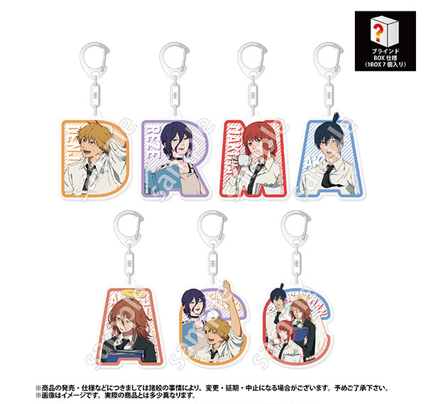 Marimo Craft Movie "Chainsaw Man Reze Arc" Secret Collection Acrylic Keychain vol.2 7Pack BOX รูปภาพ 1