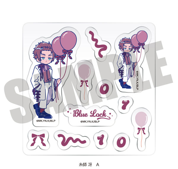 MENEGI TV Anime "Bluelock" Custom Sticker Sheet Nyutoro Sae Itoshi Birthday A Bild 1
