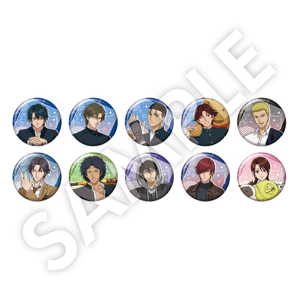 DMM.com The New Prince of Tennis Trading Tin Badge Vol.6 10 Item Set รูปภาพ 1