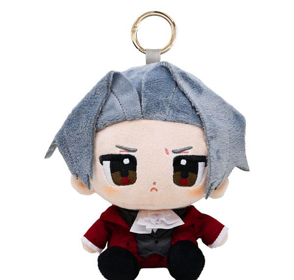 Capcom Chibi Cap Carabiner Plush Ace Attorney Miles Edgeworth รูปภาพ 1