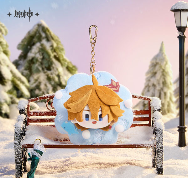 miHoYo Genshin Leisurely Winter's Day Series Plushie Keychain - Tartaglia Bild 1