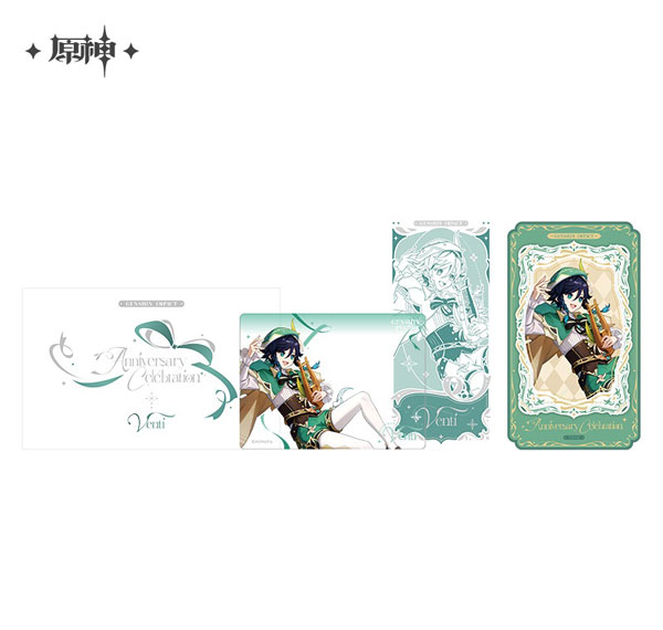 miHoYo Genshin Anniversary Celebration Series Commemorative Ticket Set - 6th Anniversary: Venti imagen 1