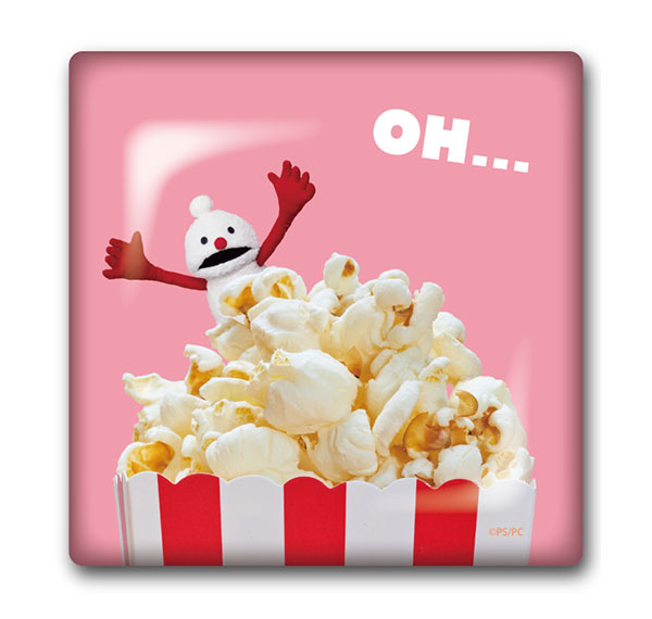 Ensky Puppet Sunsun Candy Glass Plate (4) Popcorn