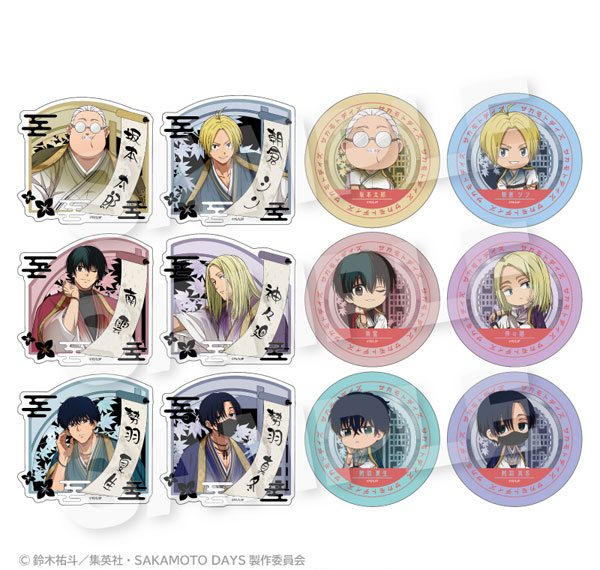 Stella Notes TV Anime "SAKAMOTO DAYS" Trading Diecut Sticker Round Window ver. 12Pack BOX Bild 1