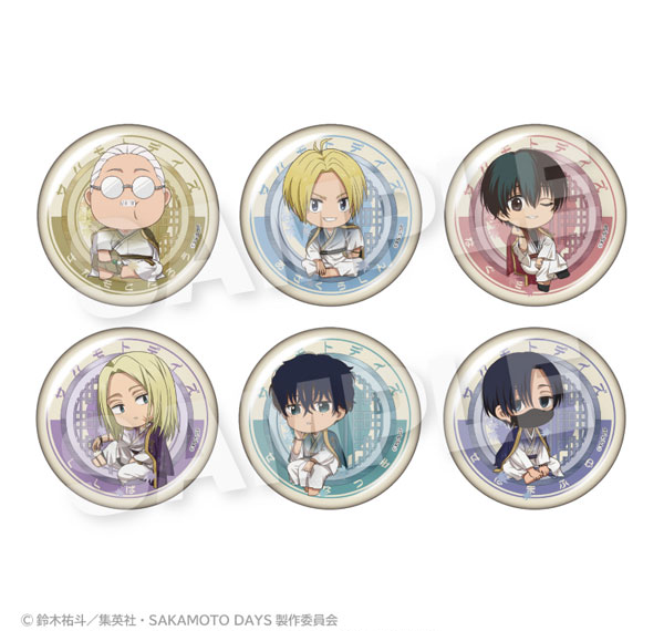 Stella Notes TV Anime "SAKAMOTO DAYS" Trading Mini Chara Tin Badge Round Window ver. 6Pack BOX Bild 1